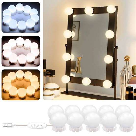 3 Colour modes Vanity Lights 10 bulbs( only Advance Payment )