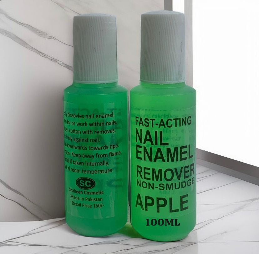 Pack Of 3 Apple Nail Polish Remover 100ml