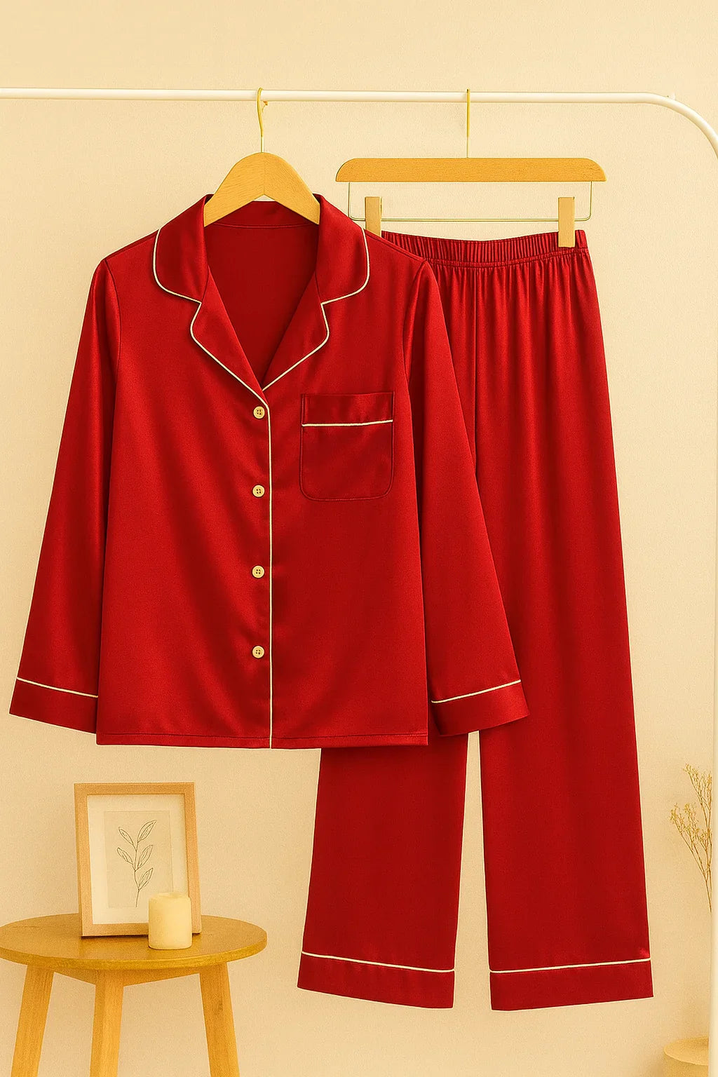 Red Silk Dress