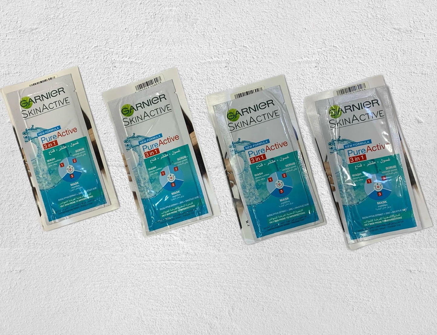 Garnier 3 in 1 Pure Active 4 Pcs Set