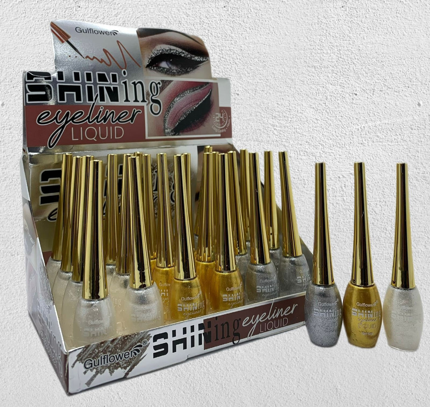 Gulf-lower Glitter Liquid Eyeliner (3 PC Set)