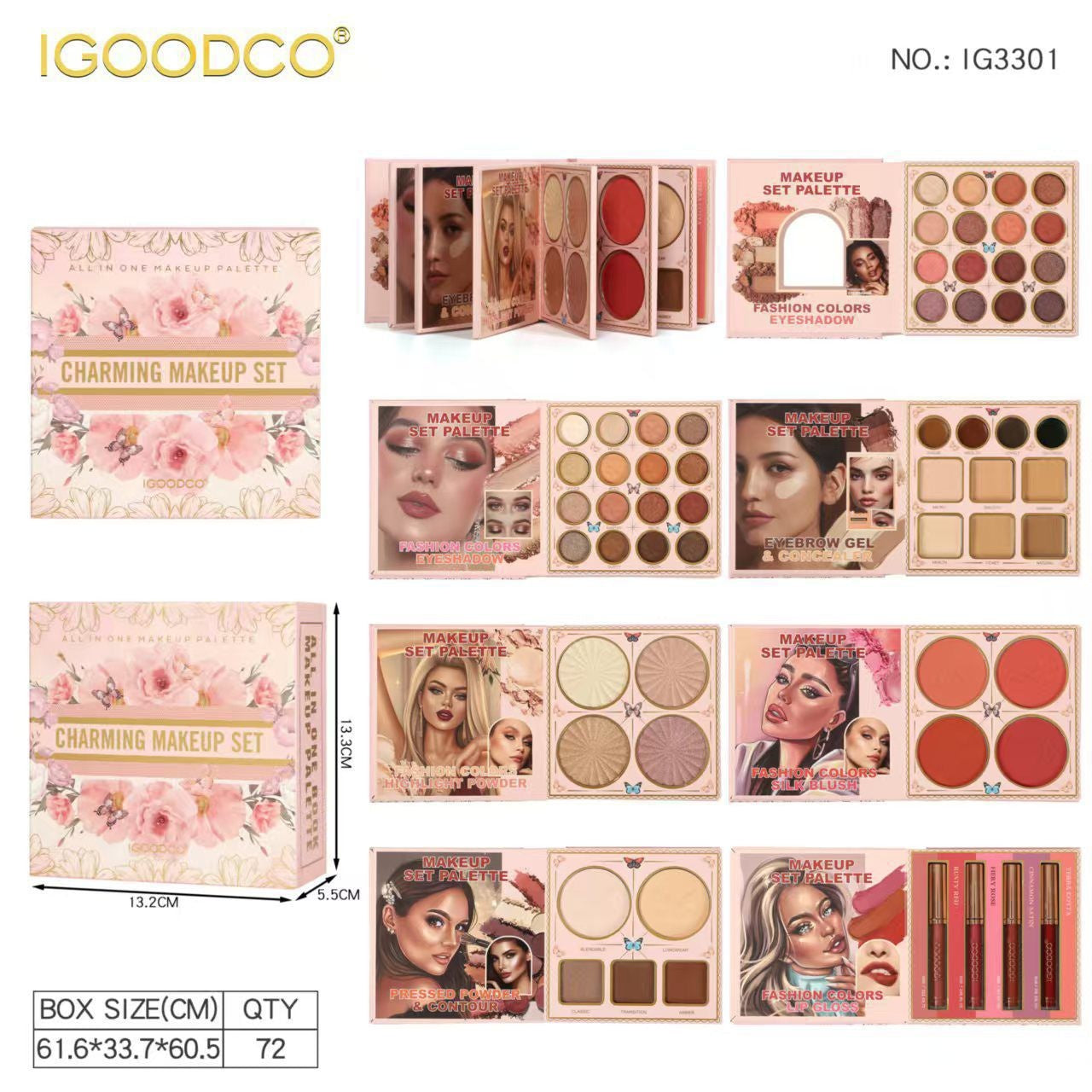 IGOODCO 7 in 1 Book Palette