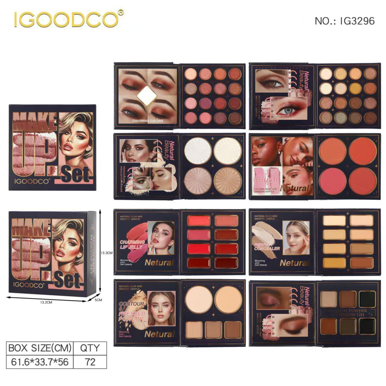 IGOODCO 8 in 1 Book Palette