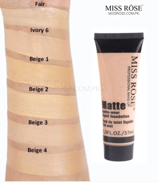 Miss Rose Matte Foundation Tube