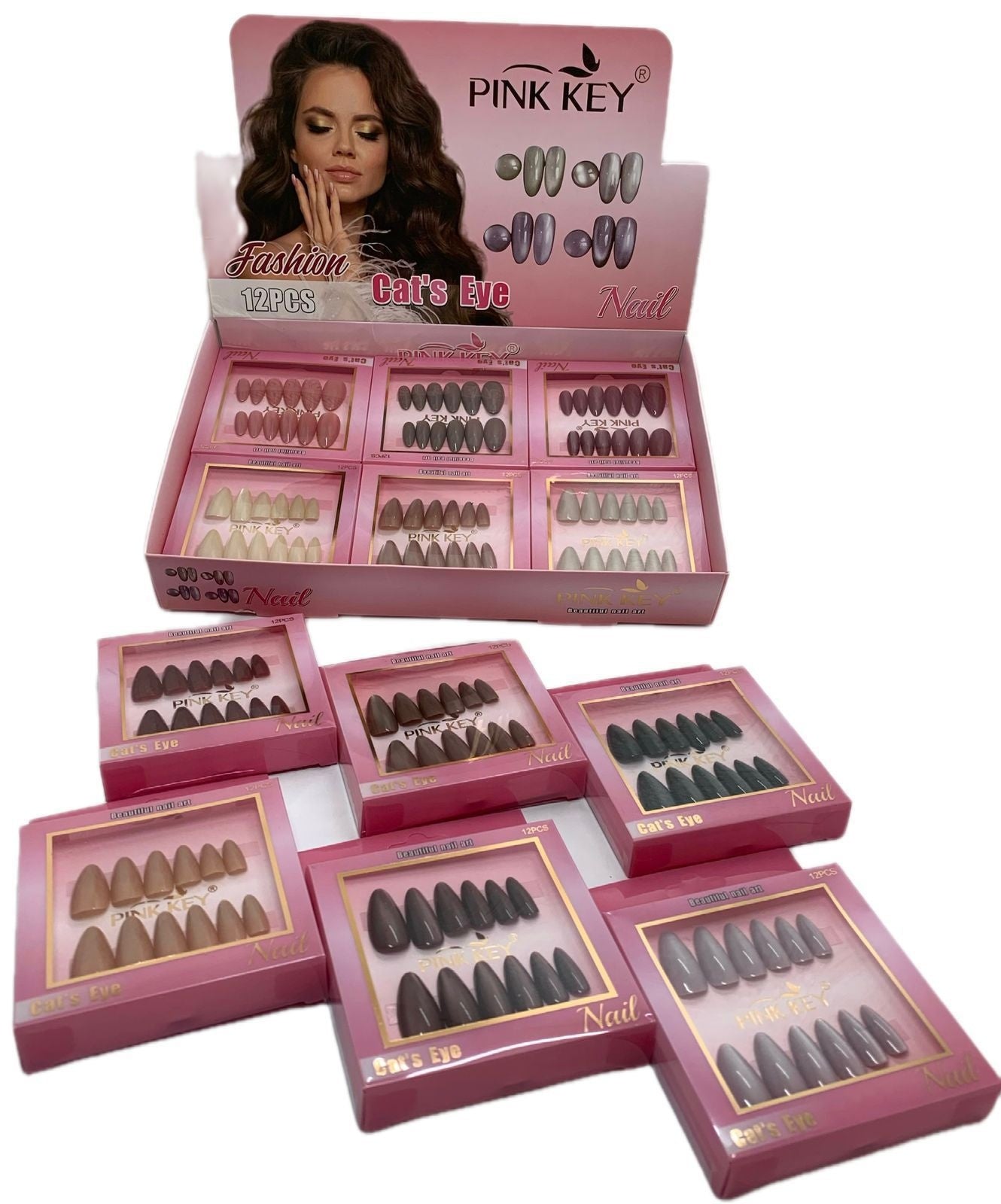 Pink Key Nails (Item No 2409)
