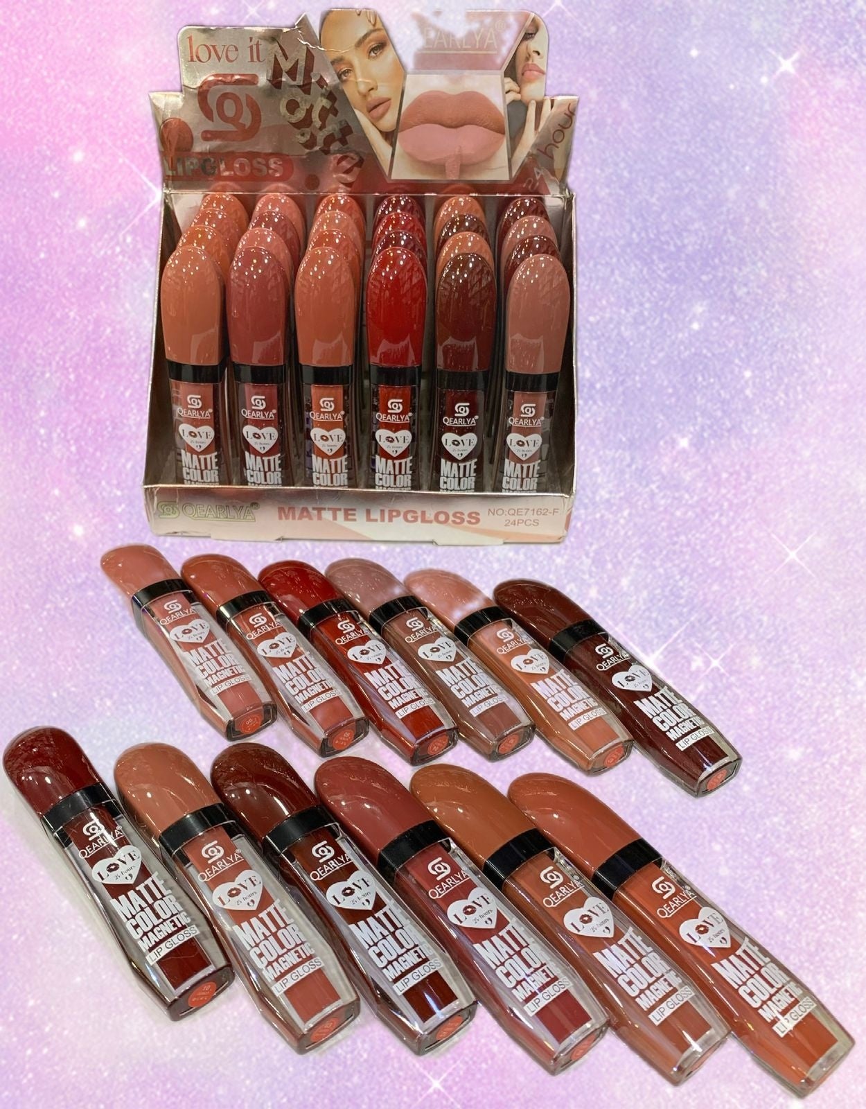 QEARLYA Matte Lipgloss 12 Pcs Set (Item No : 7162)