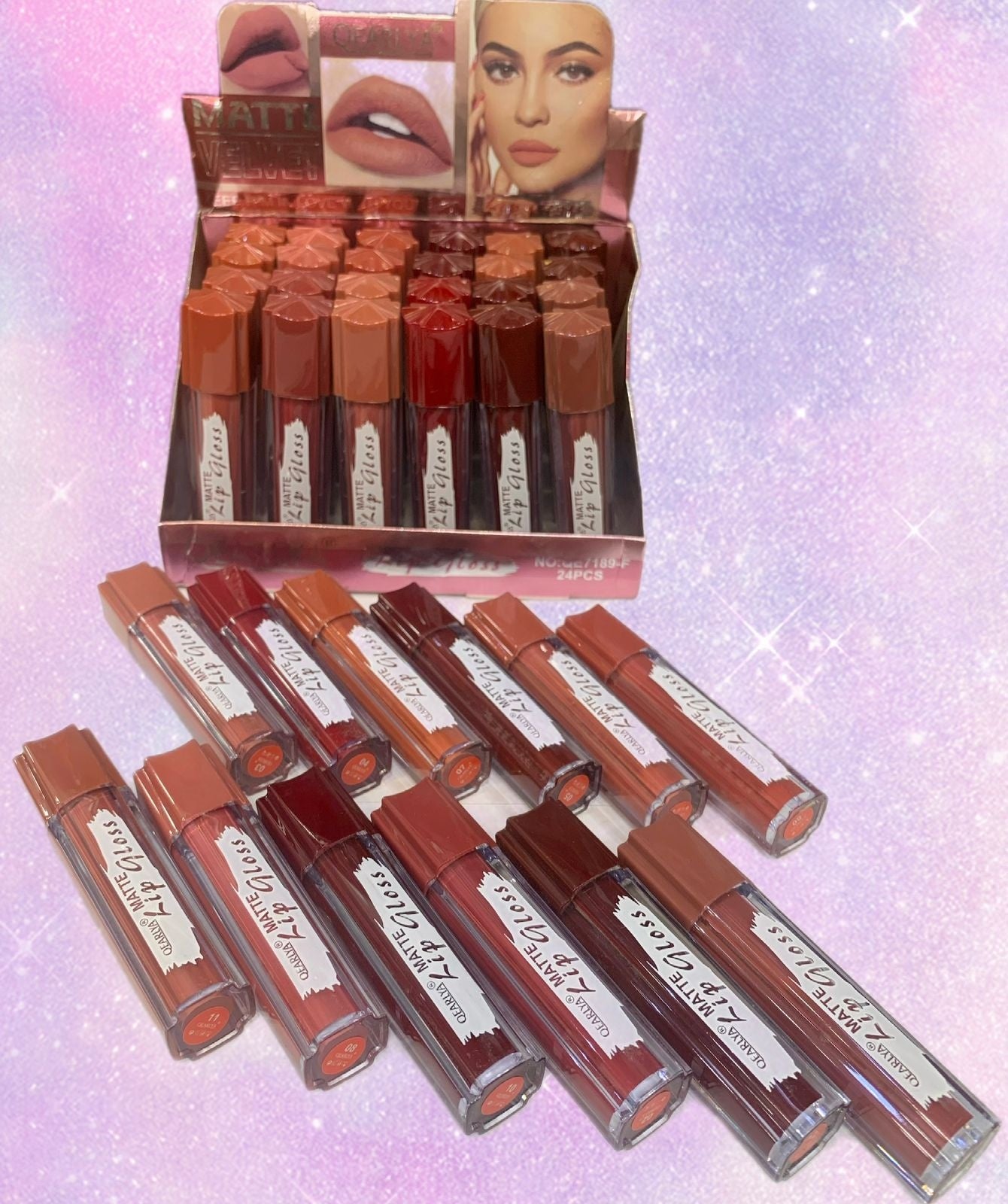 QEARLYA Matte Lipgloss 12 Pcs Set (Item No : 7189)