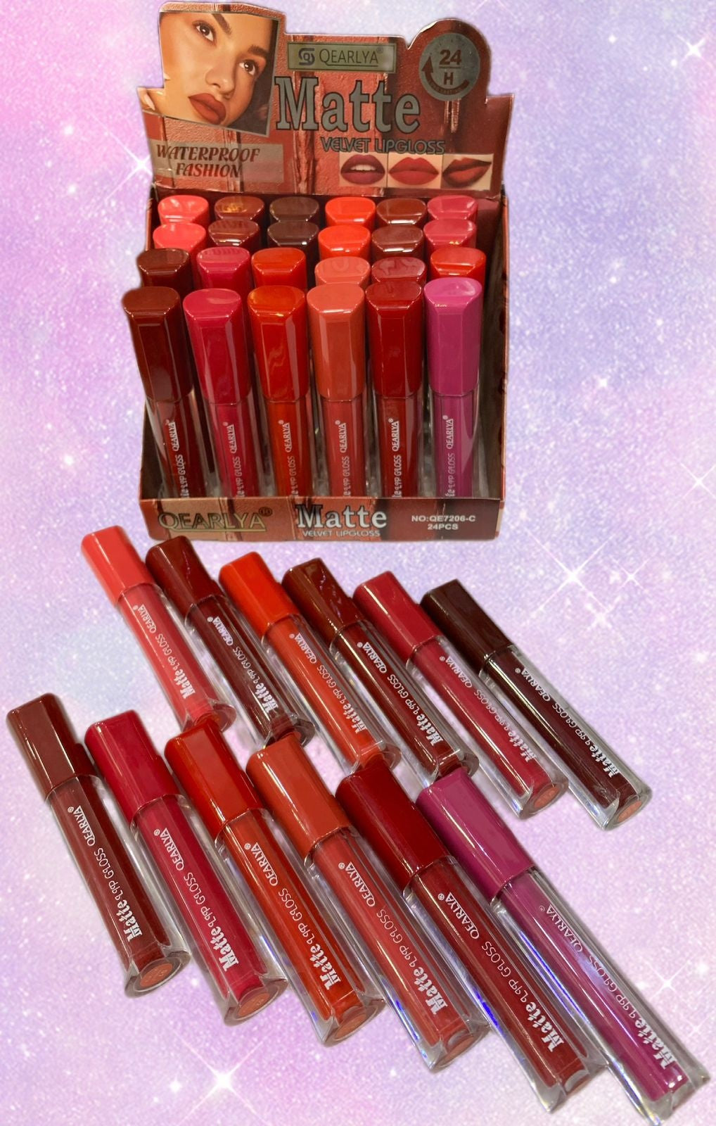 QEARLYA Matte Lipgloss 12 Pcs Set (Item No : 7206)