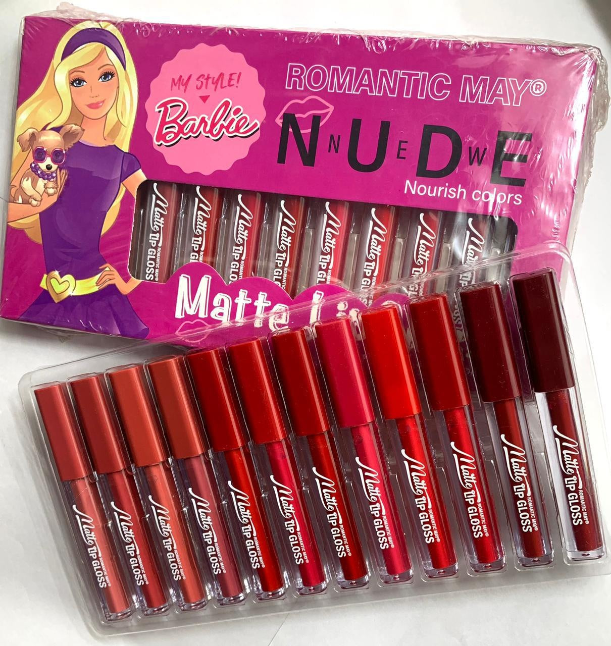 ROMANTIC MAY My Style Matte Lipgloss 12 Pcs Set