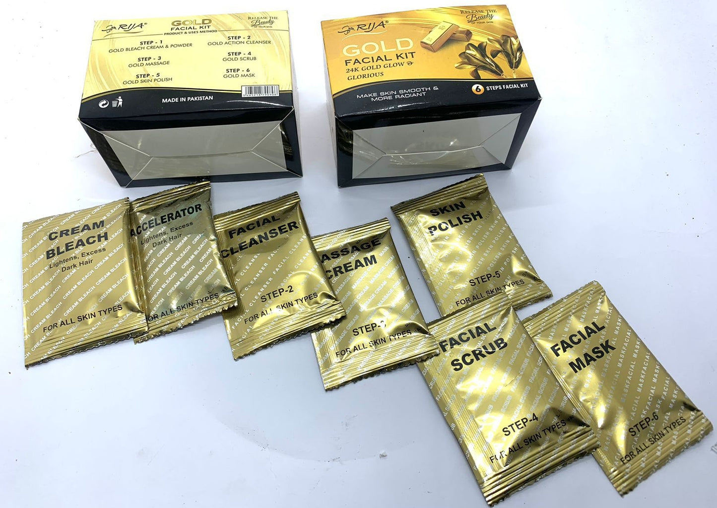Rija 24K 6 Step Gold Facial Kit