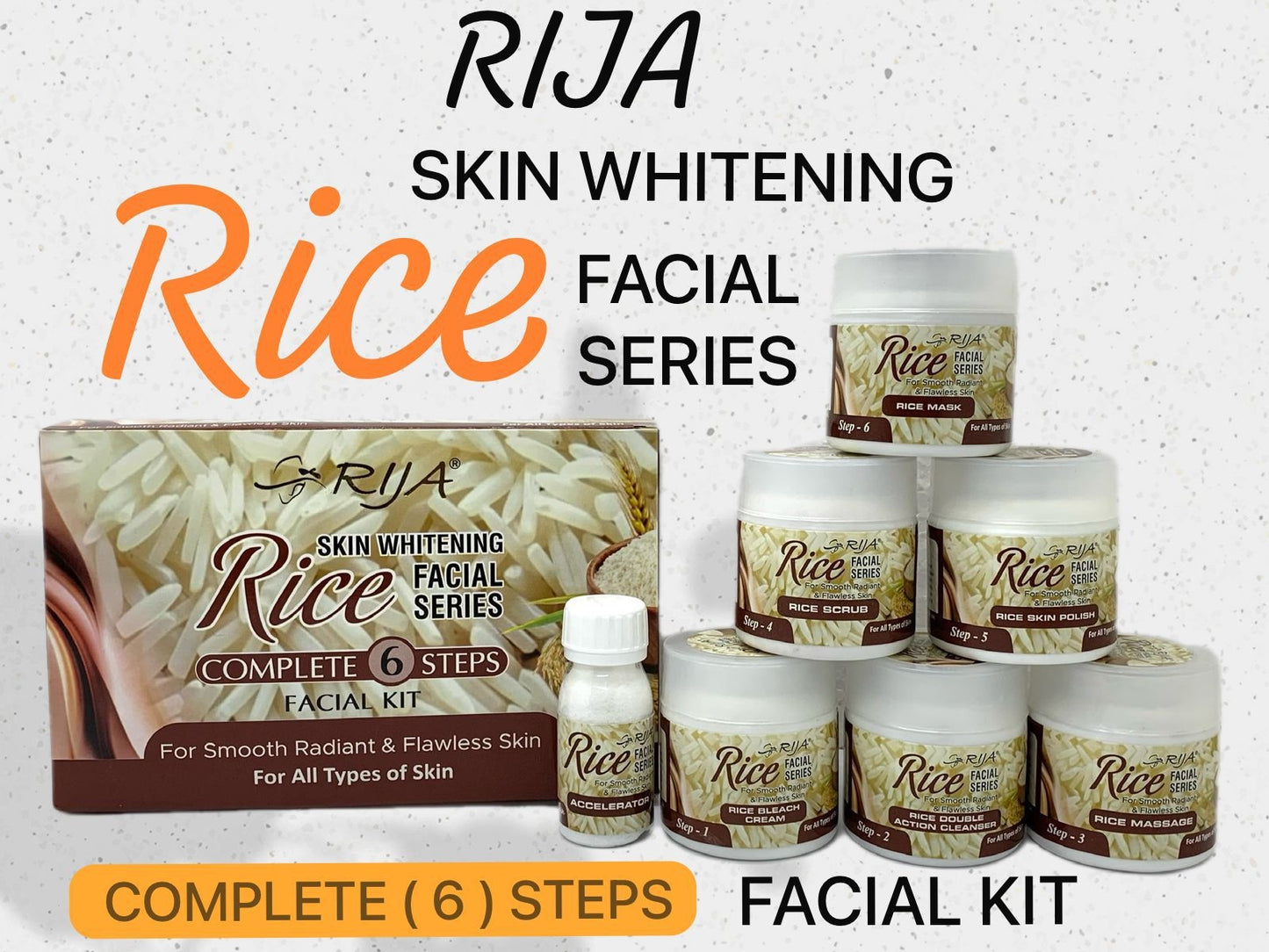 Rija Rice 6 Step Facial Kit Box