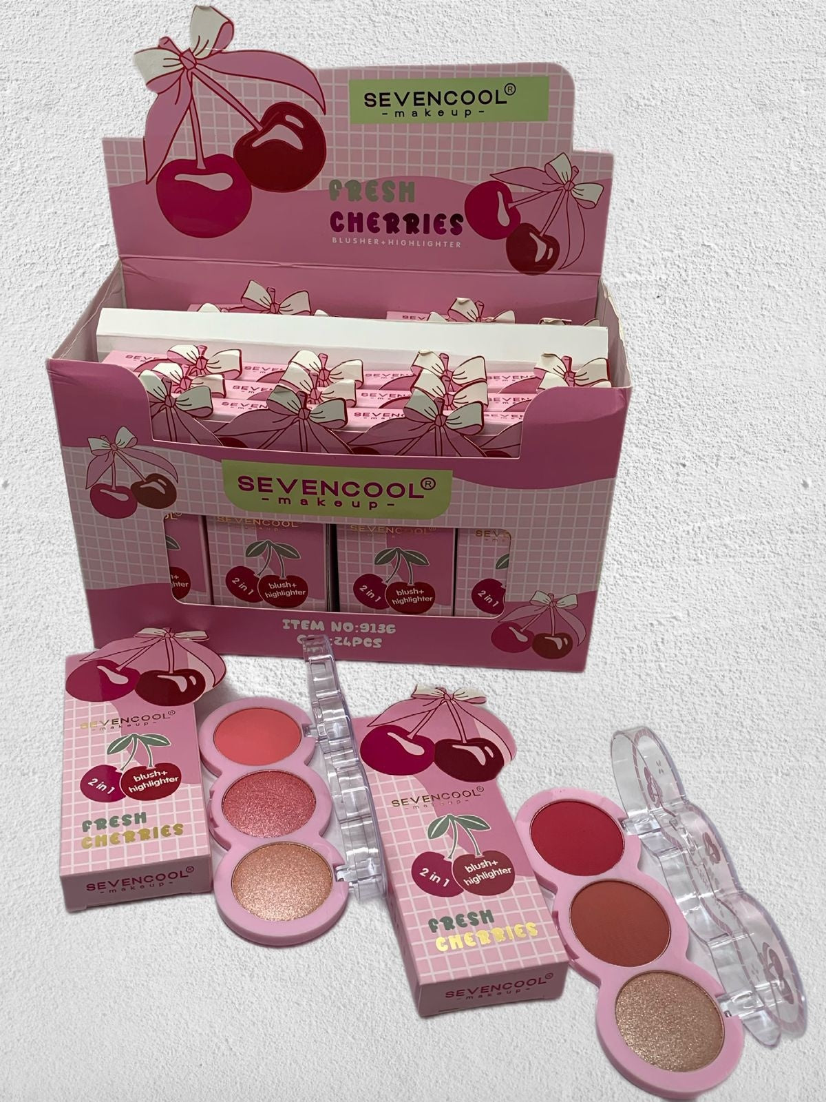 SEVENCOOL 3 in 1 Highlighter + Blush 1 PC