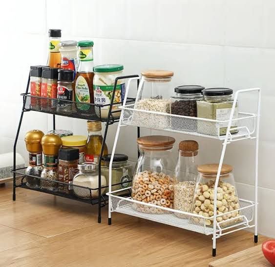 2 Tier Multipurpose Spice Rack Metal (Heavy Quality)