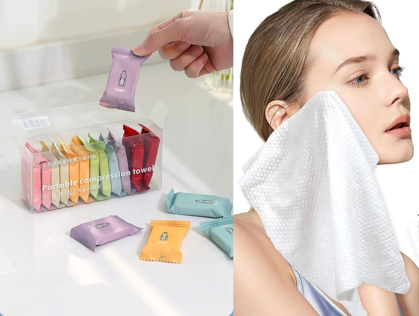 Portable Compression Towel (14 pcs pack)