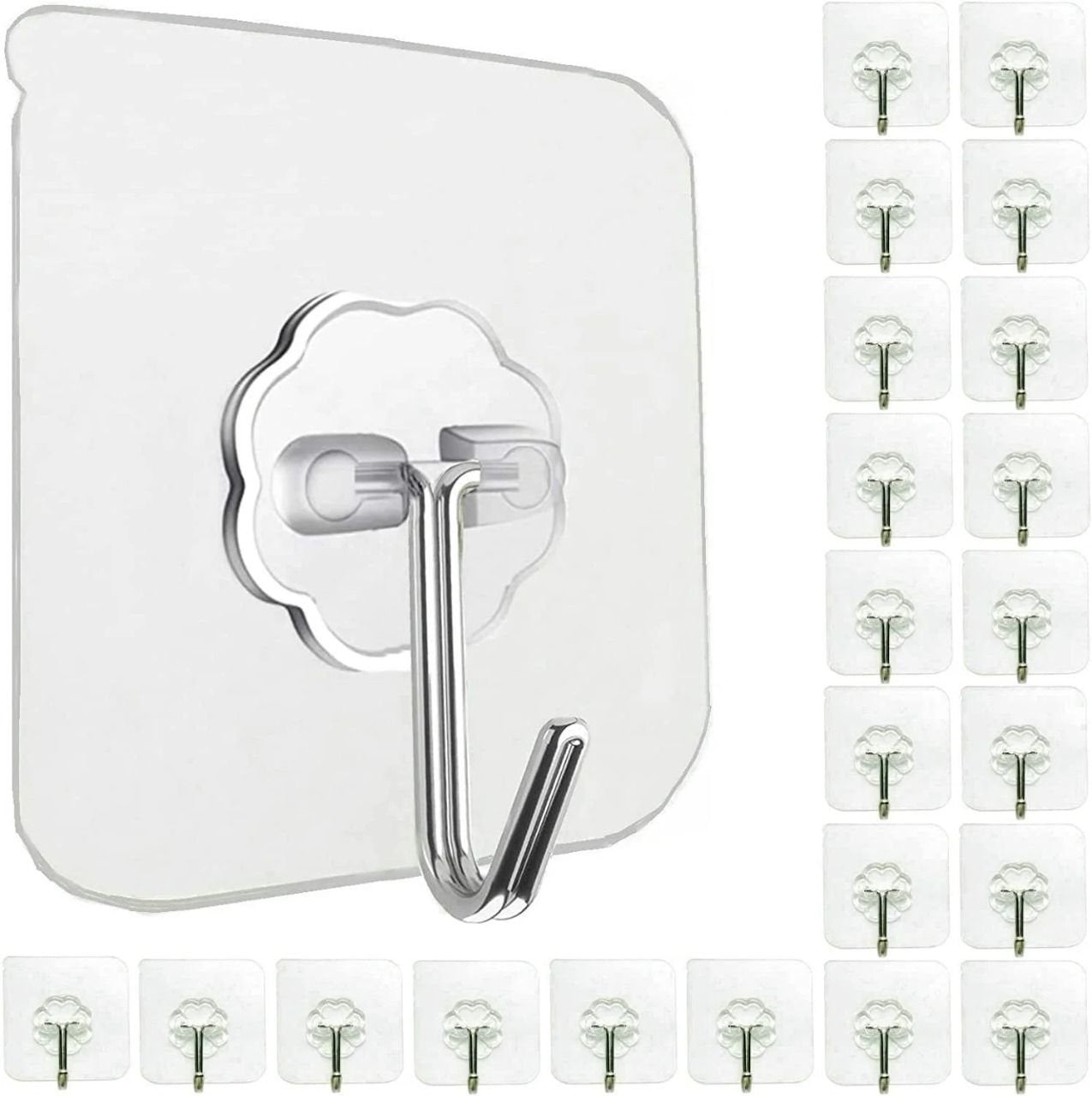 Pack of 10 Single Sticky Wall Hook