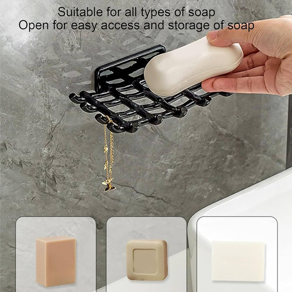 New Design Plastic Soap Holder ( Pack Of 3 )