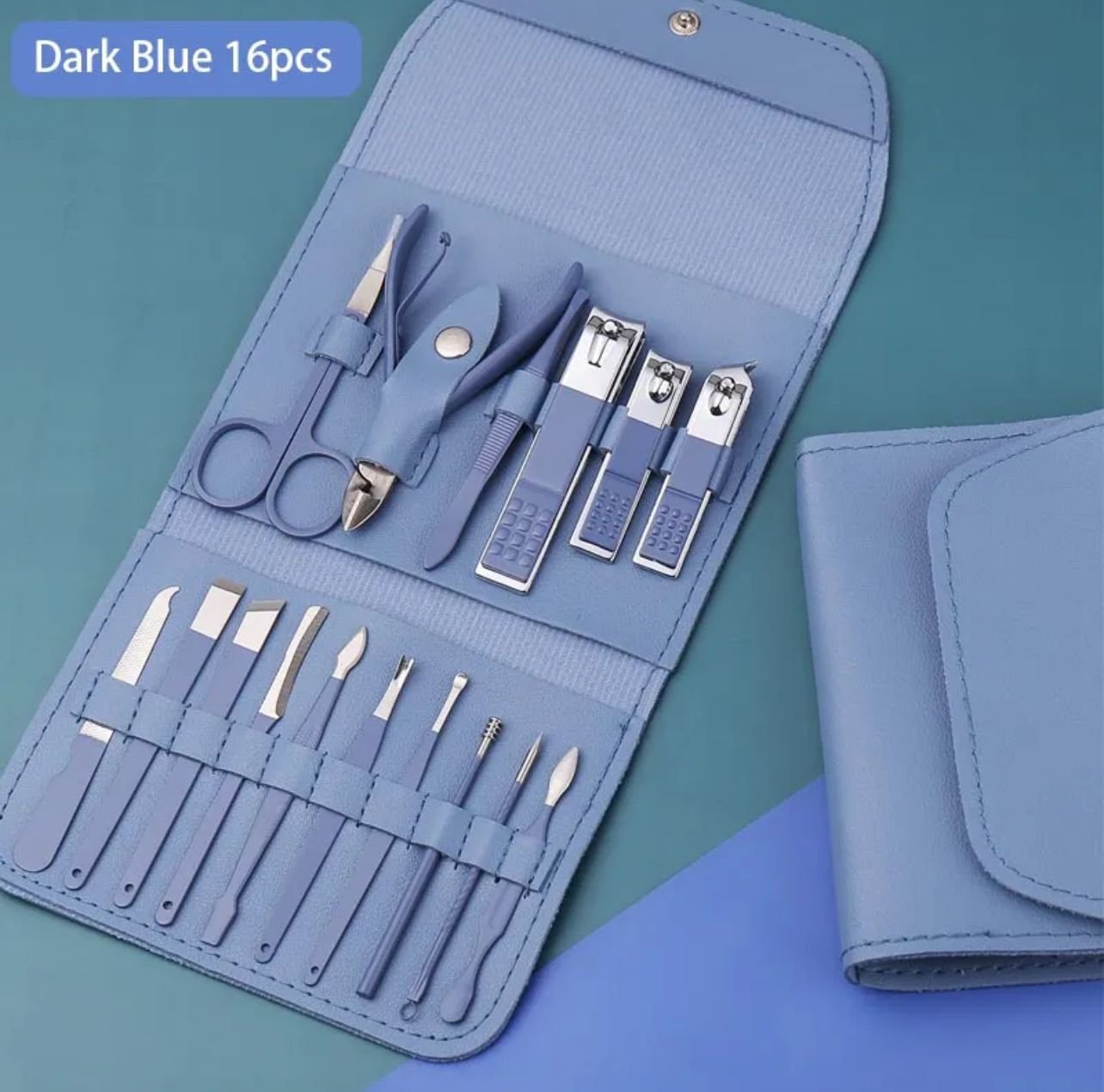 Manicure Pedicure Grooming Kit – Professional 16pcs Manicure Set – Stainless Steel Nail Clipper Set – Stainless Steel set,