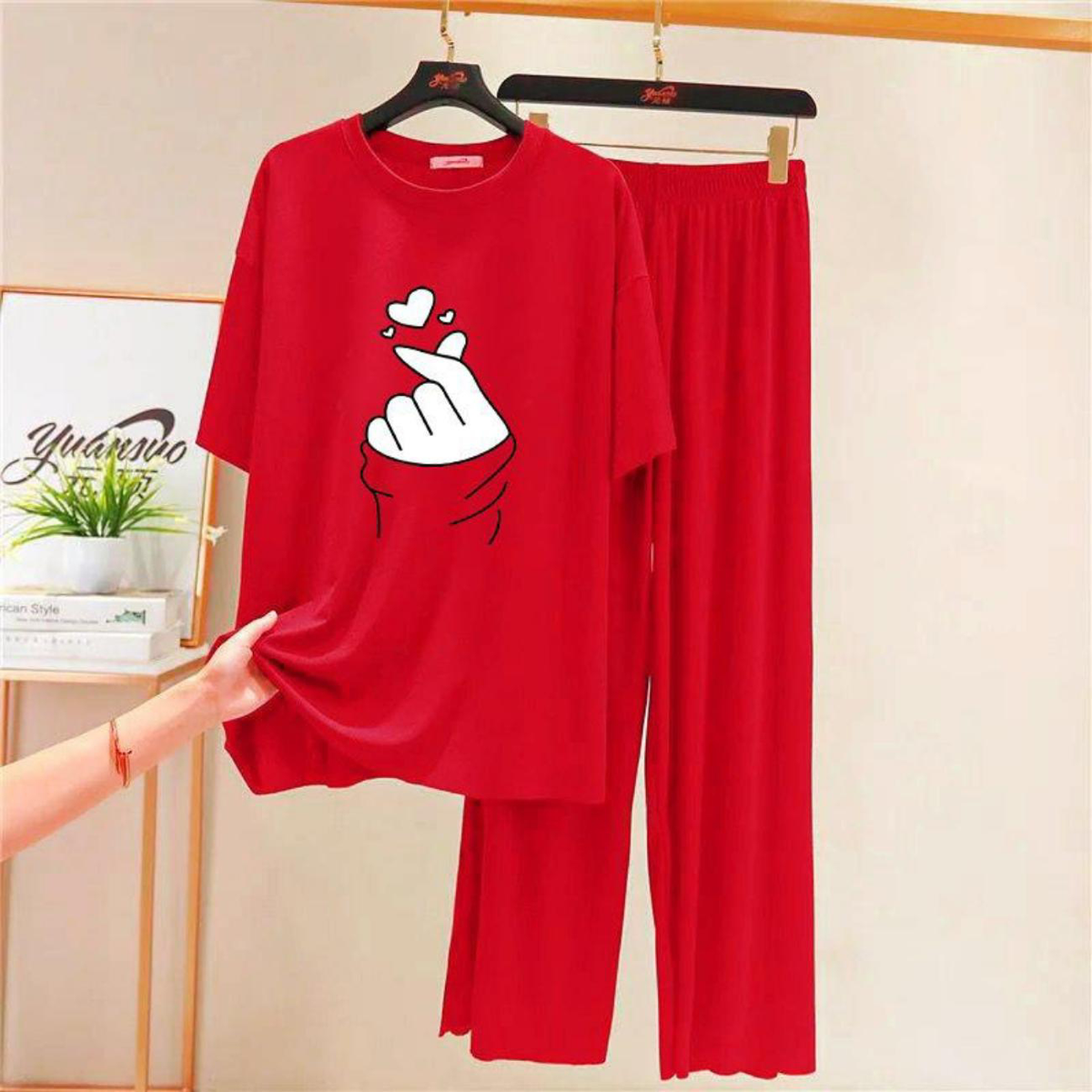 Red Finger love Flapper Style Dress
