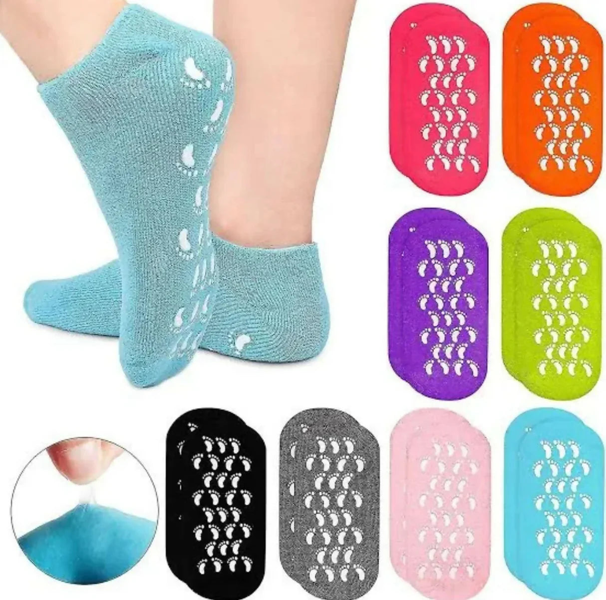 Moisturizing Spa Gel Socks pair