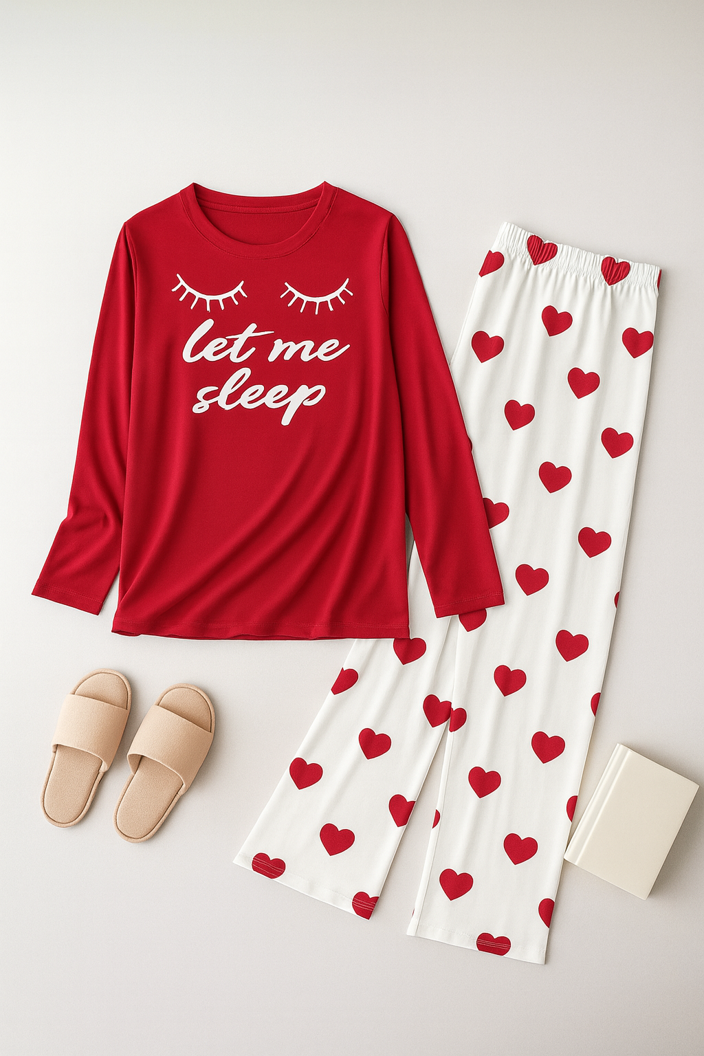 Heart Palazoo 2PC Nightwear