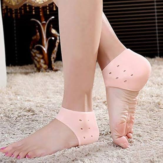 Pack Of 3 ( Pair )Silicone Gel Heel Pad Socks