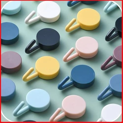 Pack of 6 - Creative Plastic Sticky Hooks