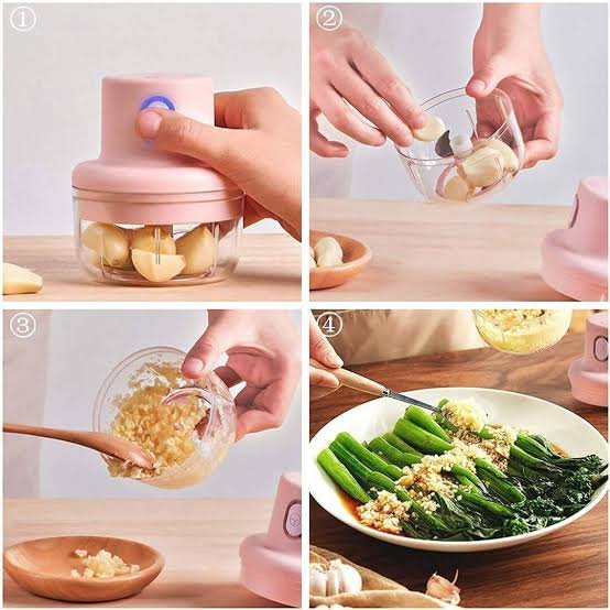 Rechargeable Food Chopper with 2 Bowls
