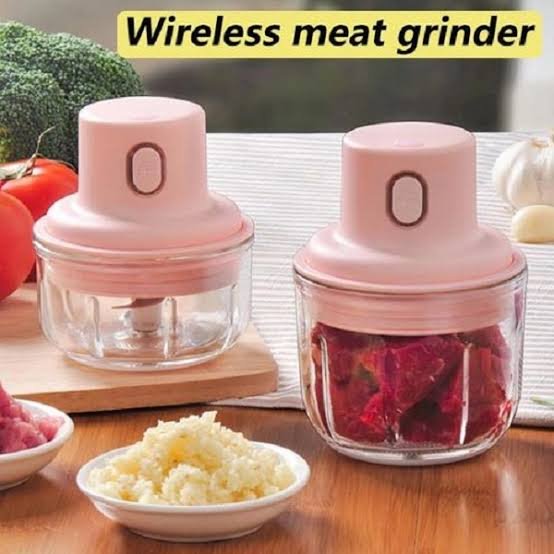 Rechargeable Food Chopper with 2 Bowls