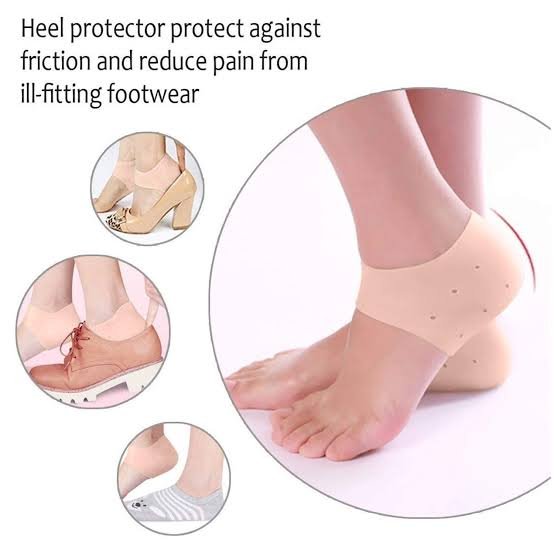 Pack Of 3 ( Pair )Silicone Gel Heel Pad Socks