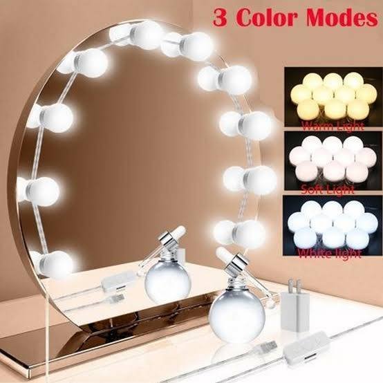 3 Colour modes Vanity Lights 10 bulbs( only Advance Payment )