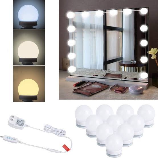 3 Colour modes Vanity Lights 10 bulbs( only Advance Payment )