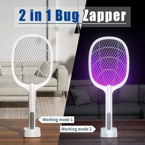 2 in 1 Bug Racket and Mosquito Killing Lamp