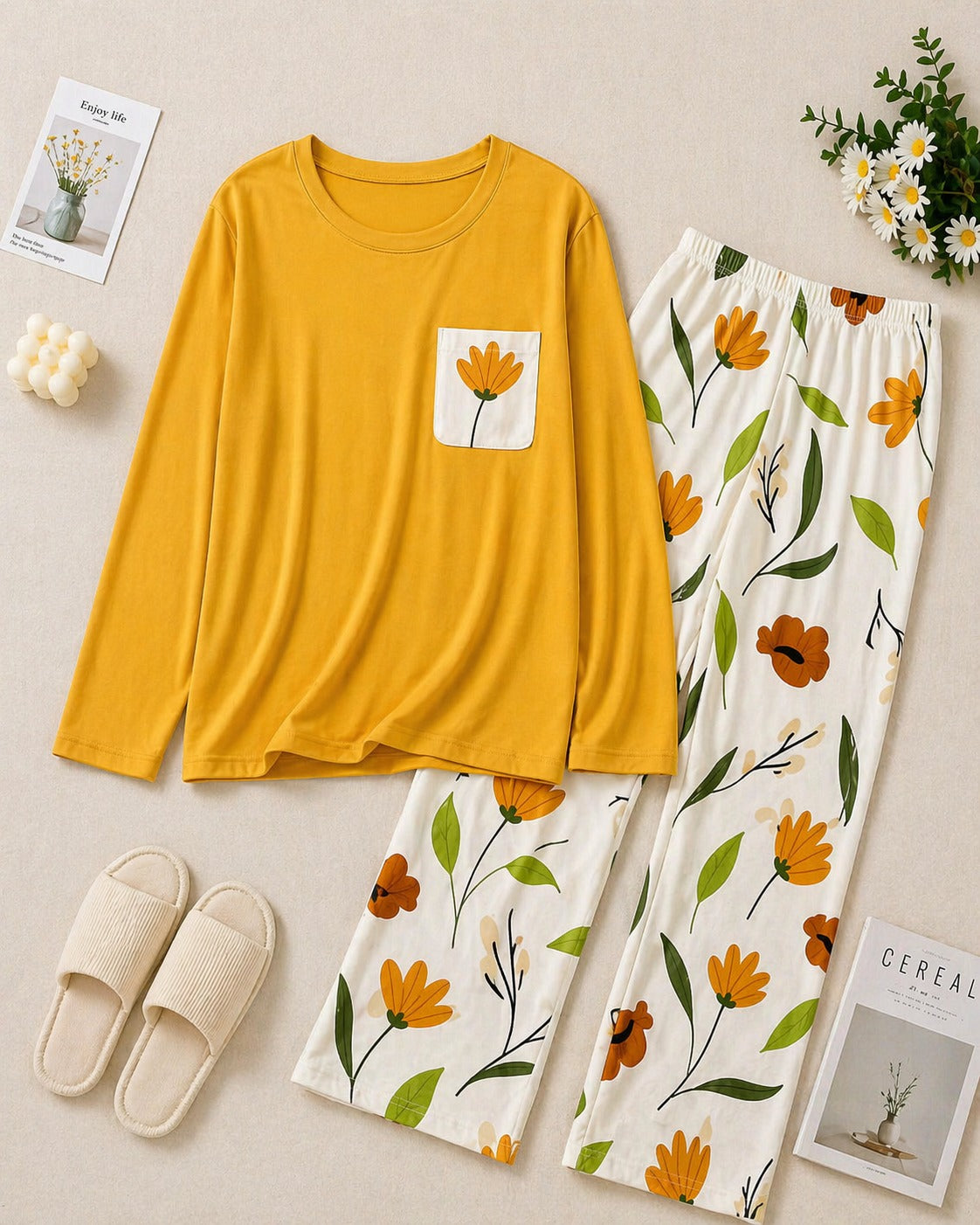 Yellow Daisy Sleepwear
