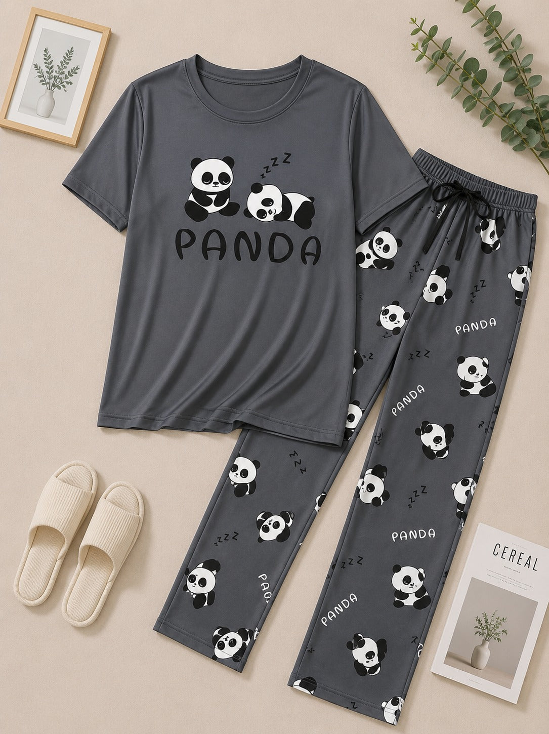 Grey Panda Lounge Set