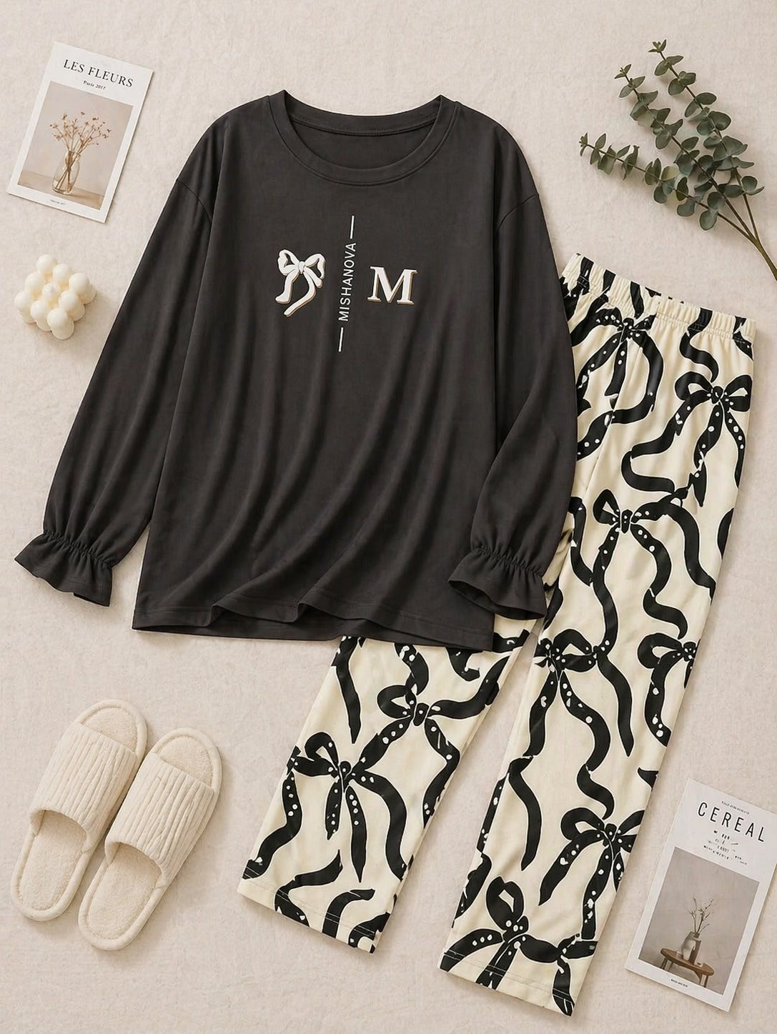 Ribbon Bow Night Suit