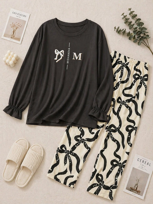 Ribbon Bow Night Suit