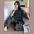 Big Love Printed NIGHTSUIT IN COTTON JARSY FABRIC gray