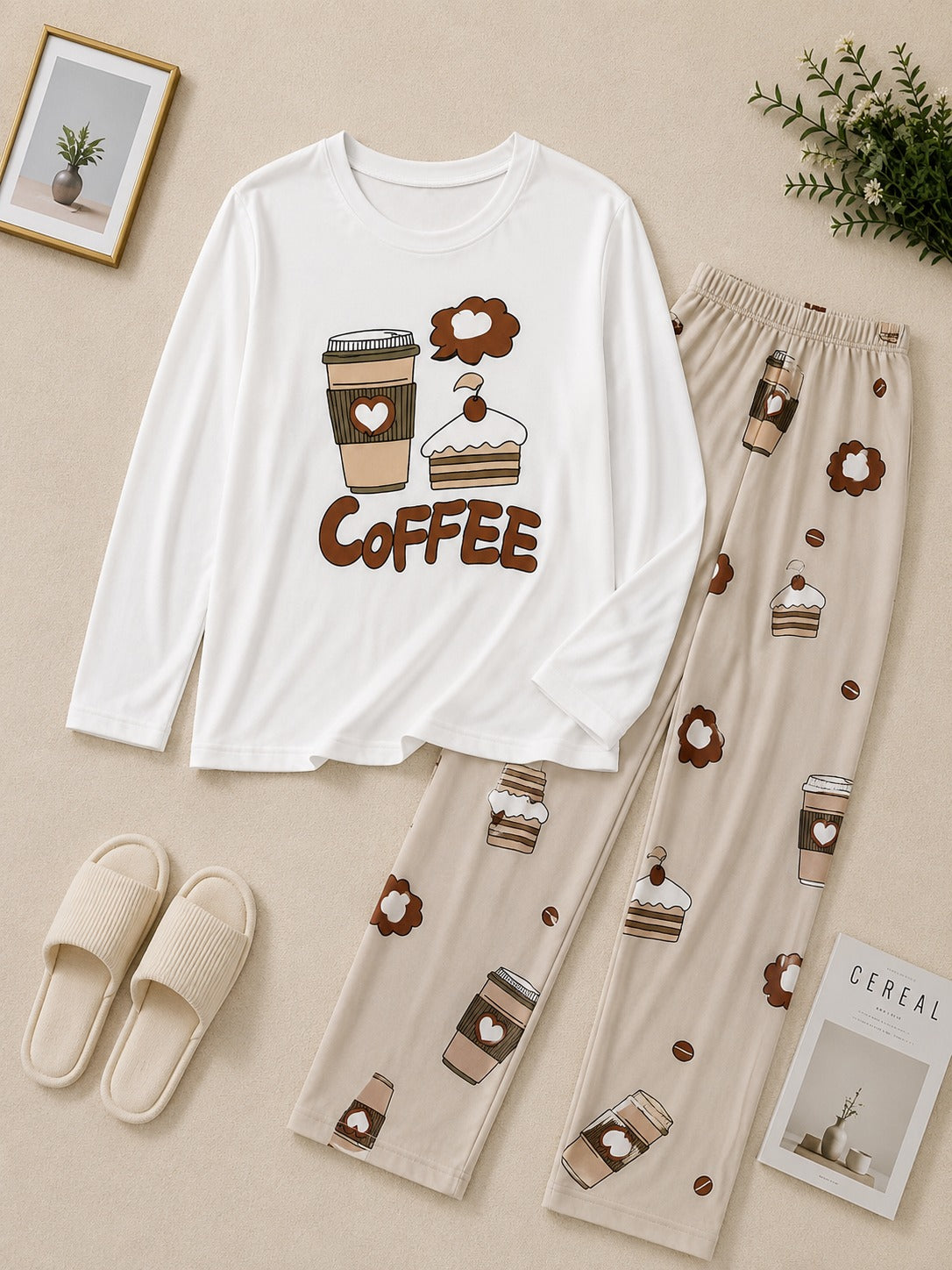 Coffee & Cake Dreams Night Suit