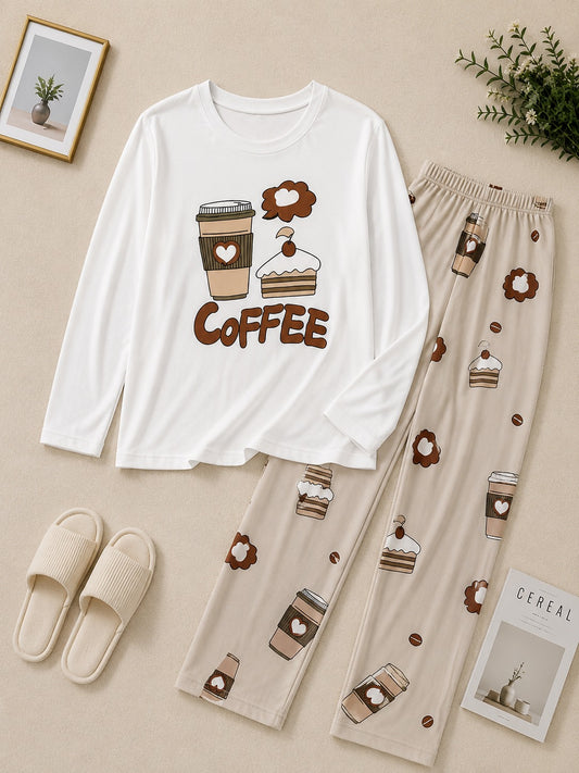 Coffee & Cake Dreams Night Suit