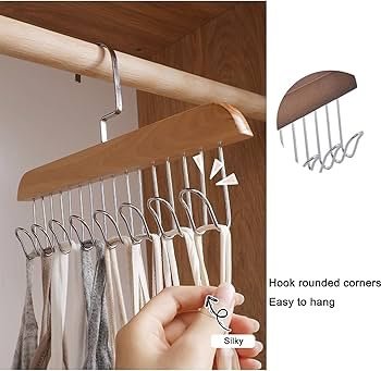 8 Hook Wooden Hanger