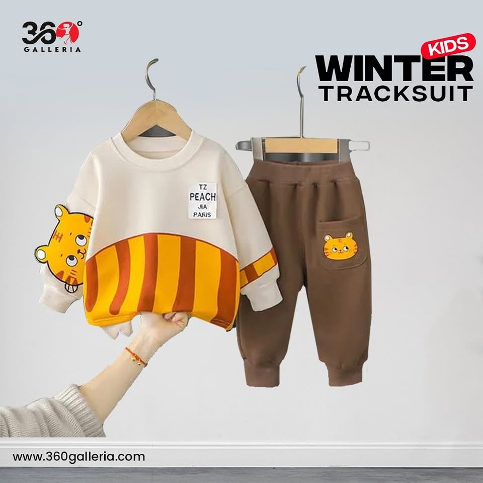 Random Design  & Color  Kids Winter Dress