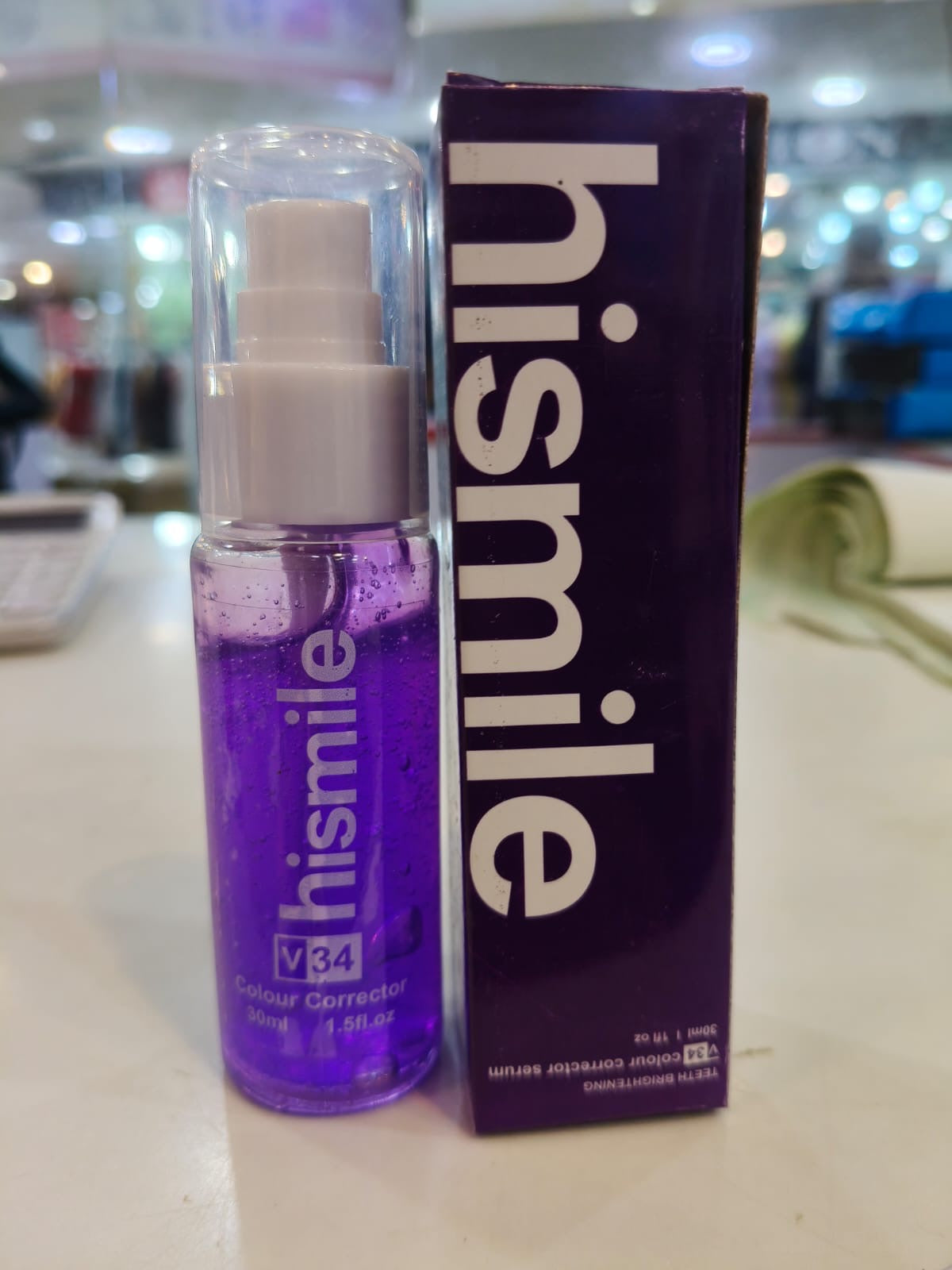 Hismile v34 Colour Corrector Serum Purple Teeth Whitening