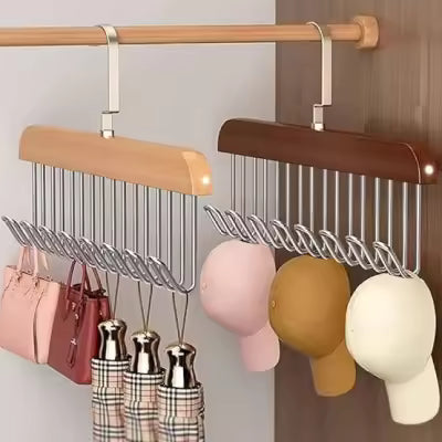 8 Hook Wooden Hanger
