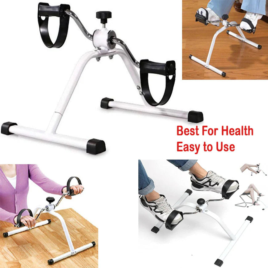 Mini Exercise Cycle Portable Pedal Bike for Hands and Feet with Slip-Resistant Grips