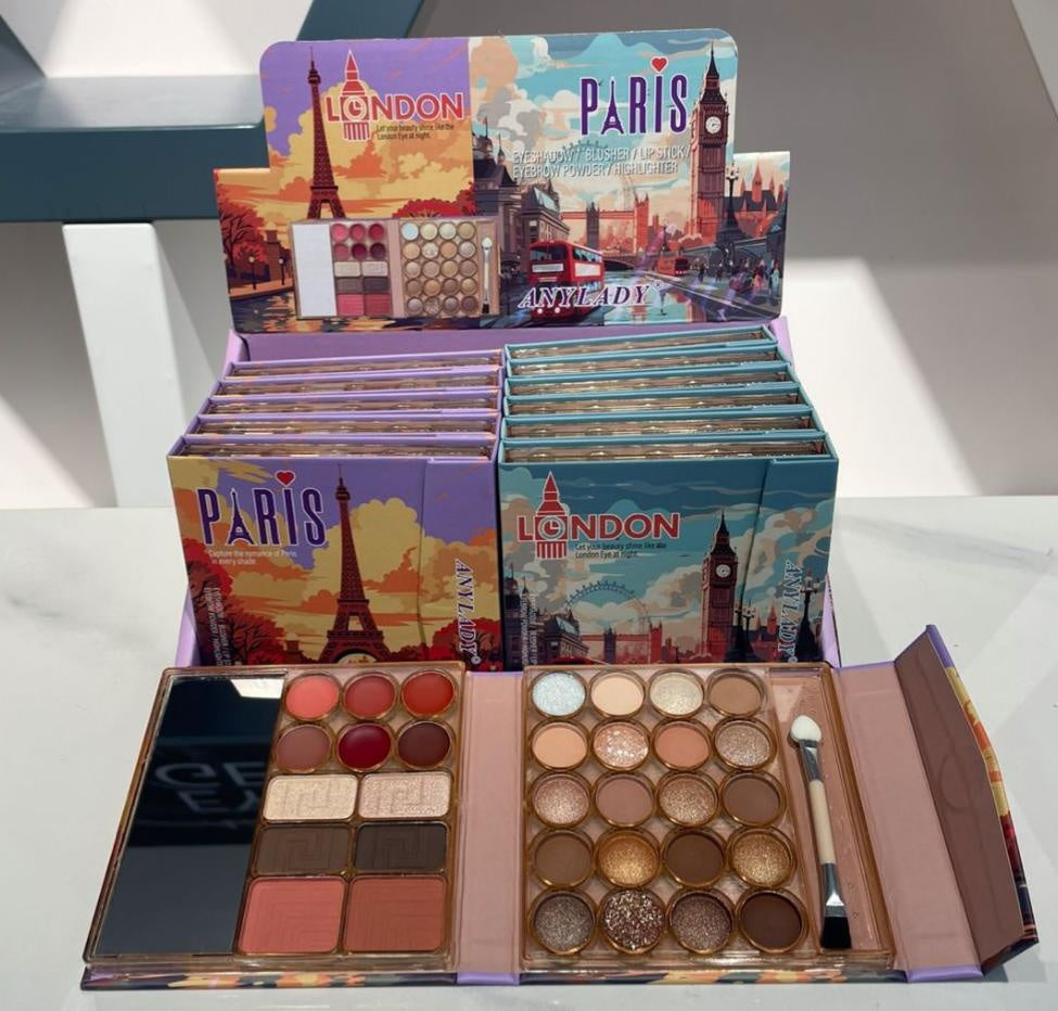 ANYLADY Makeup Palette 1 PC (London Paris )