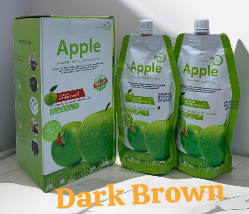 Apple Hair Color box dark brown