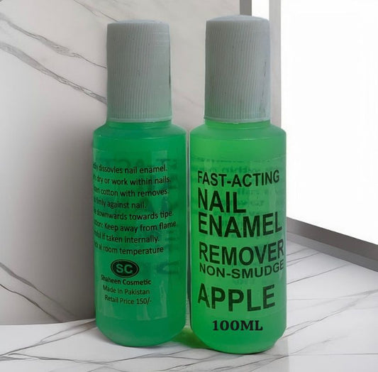 Pack Of 3 Apple Nail Polish Remover 100ml
