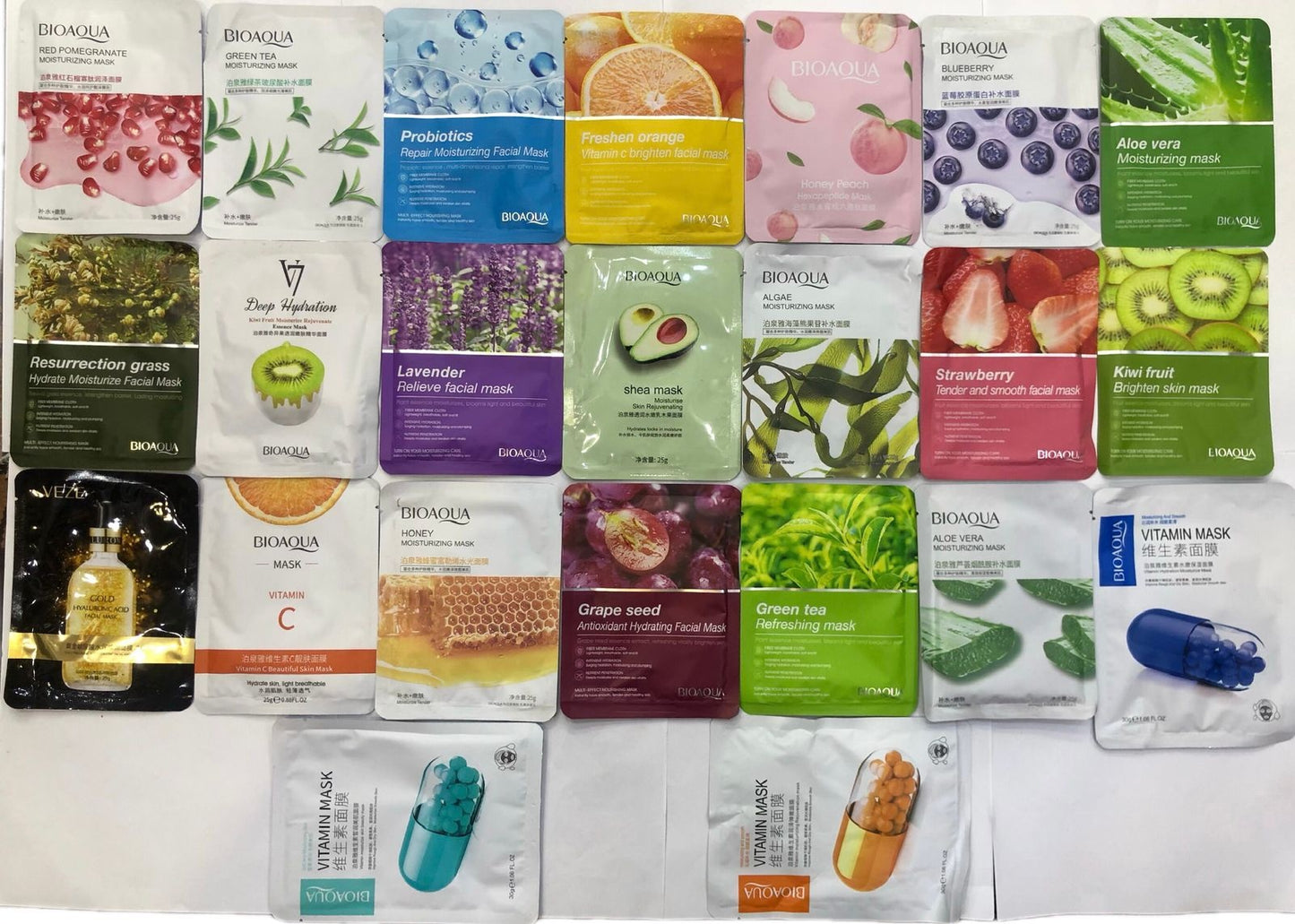 BIOAQUA Face Sheet Mask 5 Pc