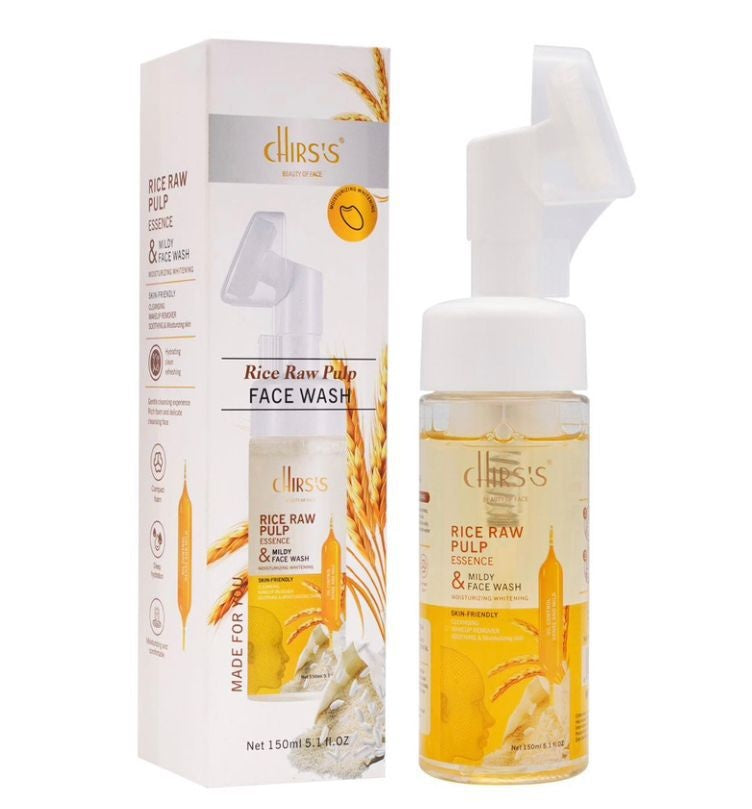 CHIRS’S Brush Face Wash rice raw pulp