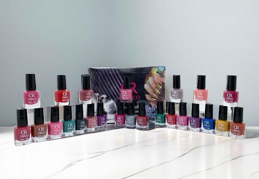 CR Peel-Off Nail Polish 24 Pcs Box